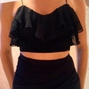 Kimchi Blue Ruffle Crop Top